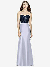 Front View Thumbnail - Silver Dove & Midnight Navy Bella Bridesmaids Dress BB105