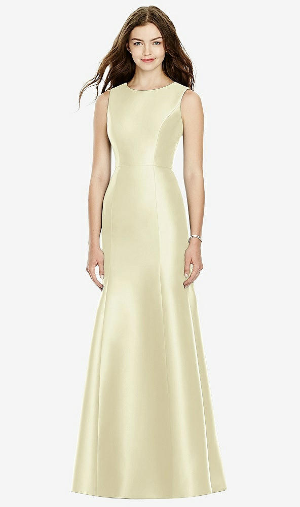 Back View - Butter Yellow Bella Bridesmaids Dress BB106