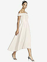 Front View Thumbnail - Ivory Studio Design 4513 Midi Off-the-Shoulder Bridesmaid Dress