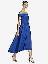 Front View Thumbnail - Sapphire Studio Design 4513 Midi Off-the-Shoulder Bridesmaid Dress