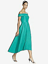 Front View Thumbnail - Summer Dream Studio Design 4513 Midi Off-the-Shoulder Bridesmaid Dress