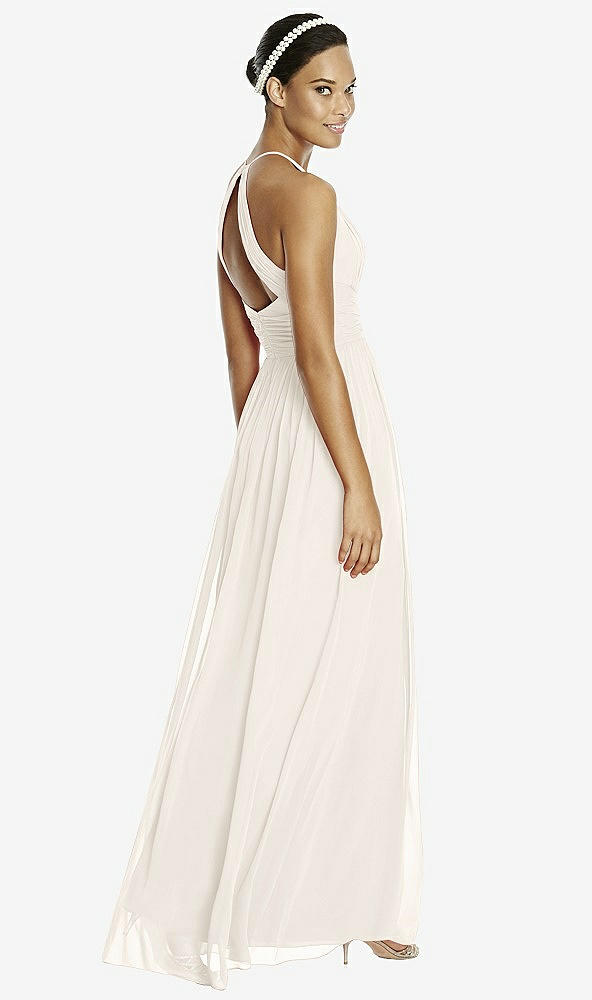 Back View - Ivory & Dark Nude Studio Design Bridesmaid Dress 4518