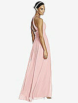 Rear View Thumbnail - Rose & Dark Nude Studio Design Bridesmaid Dress 4518