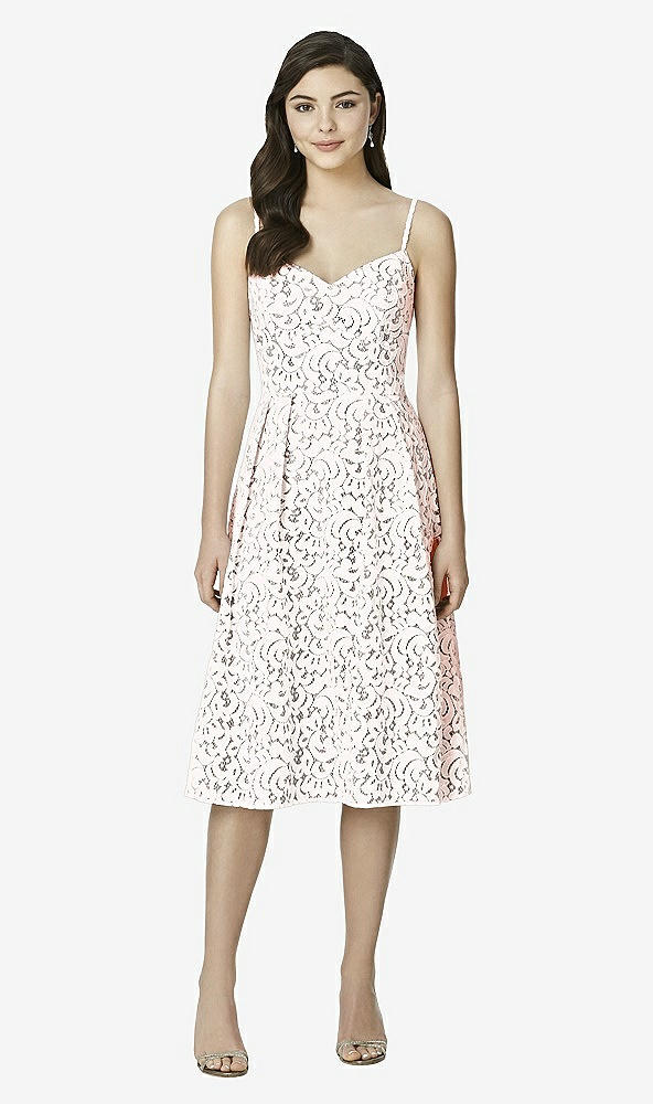 Front View - Charcoal Gray & Blush Studio Design Bridesmaid Dresses 4522