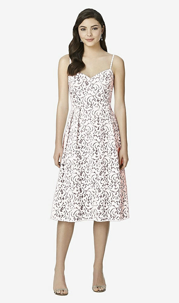 Front View - Bordeaux & Blush Studio Design Bridesmaid Dresses 4522