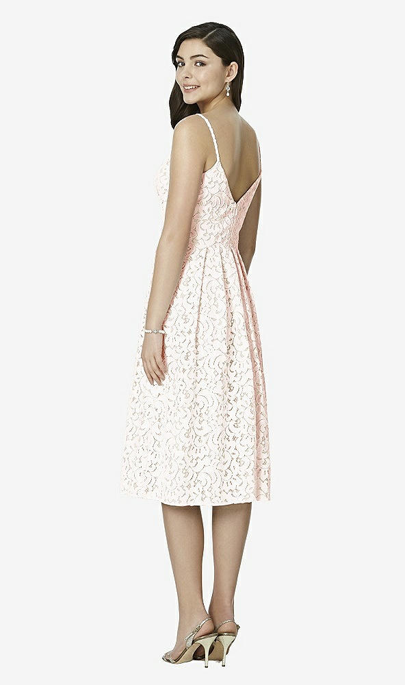 Back View - Champagne & Blush Studio Design Bridesmaid Dresses 4522