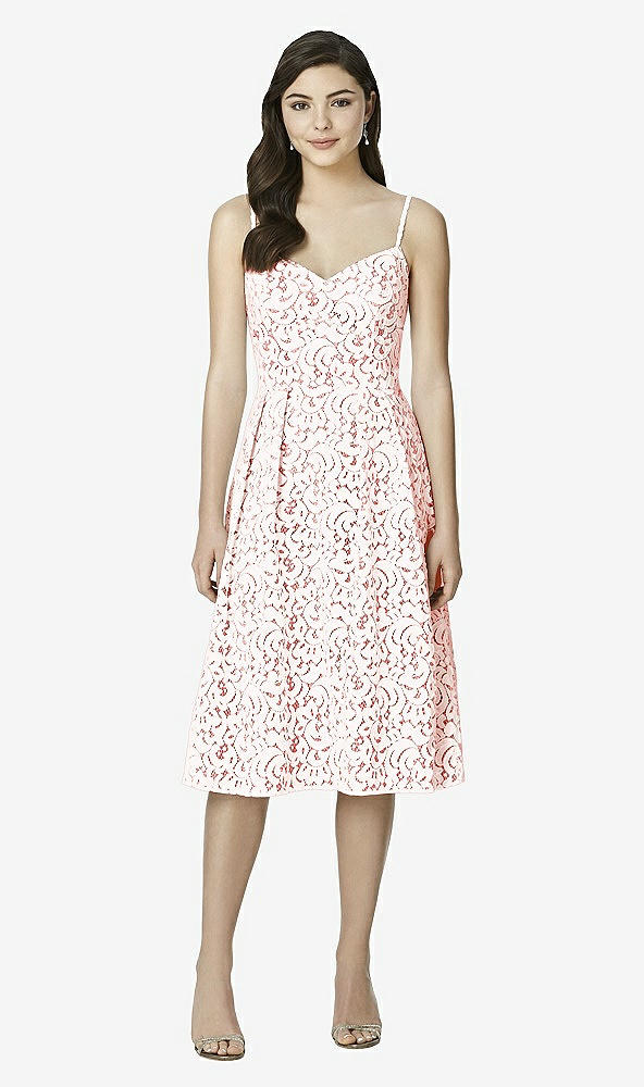 Front View - Perfect Coral & Blush Studio Design Bridesmaid Dresses 4522