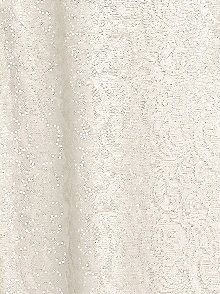 Front View - Ivory Sequin Lace Fabric by the Yard