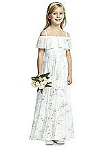 Front View Thumbnail - Bleu Garden Flower Girl Dress FL4053