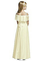 Rear View Thumbnail - Butter Yellow Flower Girl Dress FL4053