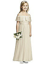 Front View Thumbnail - Champagne Flower Girl Dress FL4053