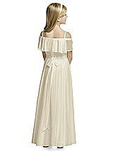 Rear View Thumbnail - Champagne Flower Girl Dress FL4053