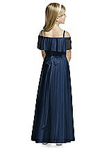 Rear View Thumbnail - Midnight Navy Flower Girl Dress FL4053