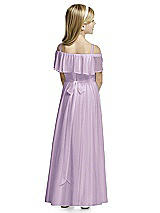 Rear View Thumbnail - Pale Purple Flower Girl Dress FL4053
