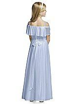 Rear View Thumbnail - Sky Blue Flower Girl Dress FL4053