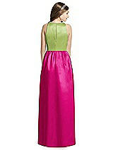 Rear View Thumbnail - Think Pink & Mojito Dessy Collection Junior Bridesmaid Dress JR536