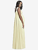 Rear View Thumbnail - Butter Yellow Dessy Collection Maternity Bridesmaid Dress M433