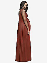 Rear View Thumbnail - Auburn Moon Dessy Collection Maternity Bridesmaid Dress M433