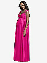 Front View Thumbnail - Think Pink Dessy Collection Maternity Bridesmaid Dress M433