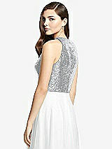 Rear View Thumbnail - Silver Sleeveless Sequin Top