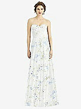 Front View Thumbnail - Bleu Garden Strapless Sweetheart Gown with Optional Straps