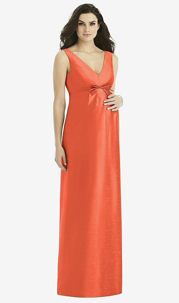 Front View - Fiesta Alfred Sung Maternity Bridesmaid Dress Style M438