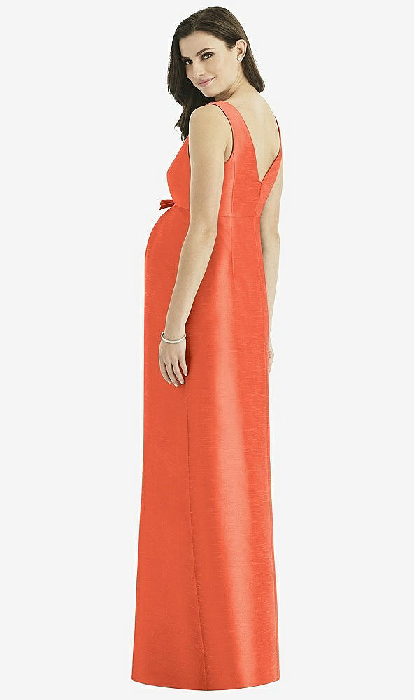 Back View - Fiesta Alfred Sung Maternity Bridesmaid Dress Style M438