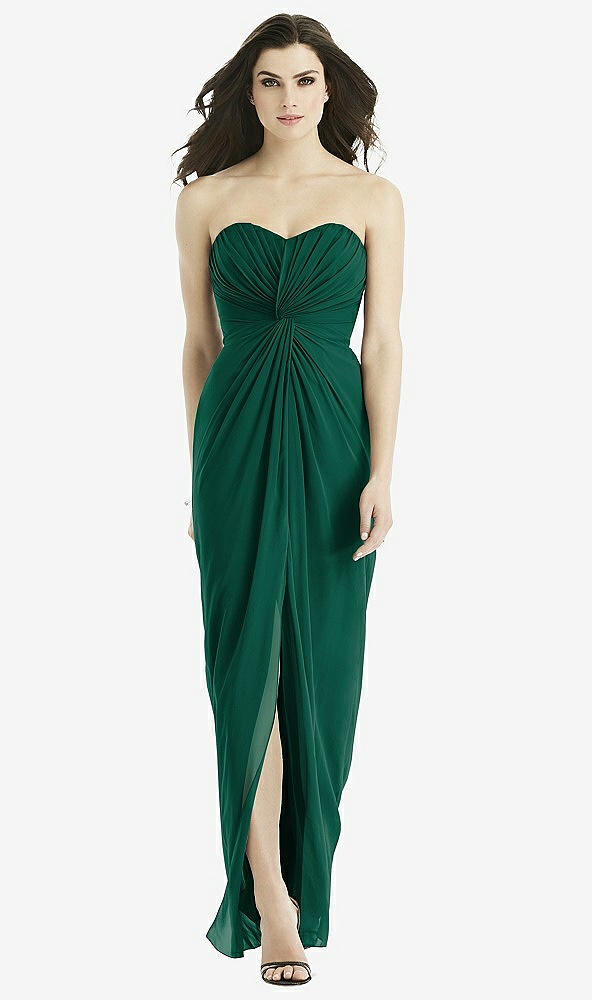 Front View - Hunter Green Studio Design Bridesmaid Dress 4523
