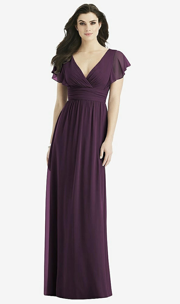 Front View - Aubergine Studio Design Bridesmaid Dress 4526