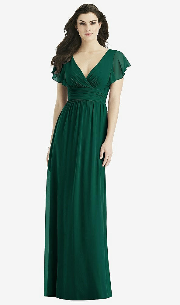 Front View - Hunter Green Studio Design Bridesmaid Dress 4526