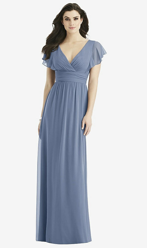 Front View - Larkspur Blue Studio Design Bridesmaid Dress 4526