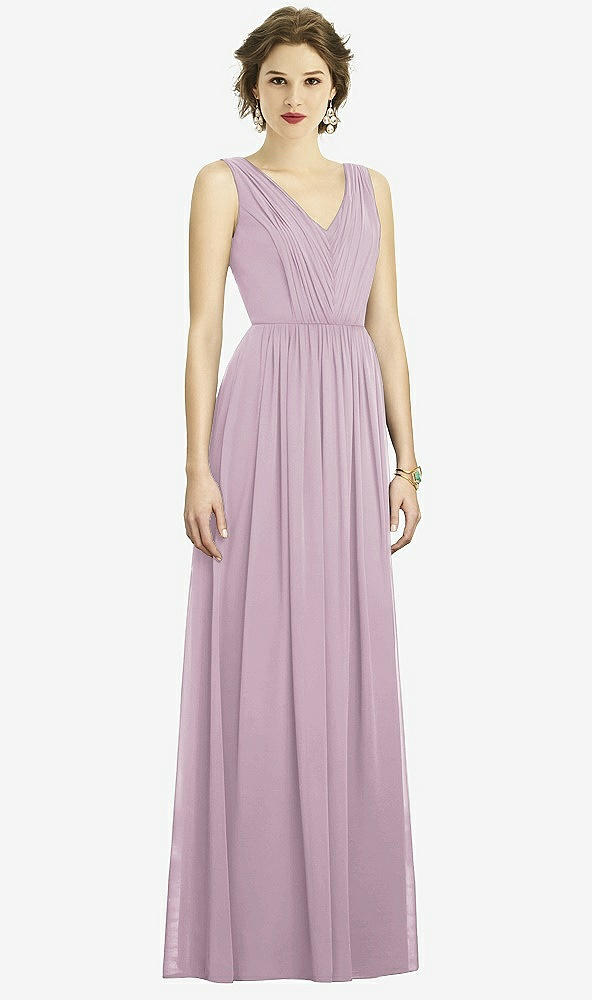 Front View - Suede Rose Dessy Bridesmaid Dress 3005