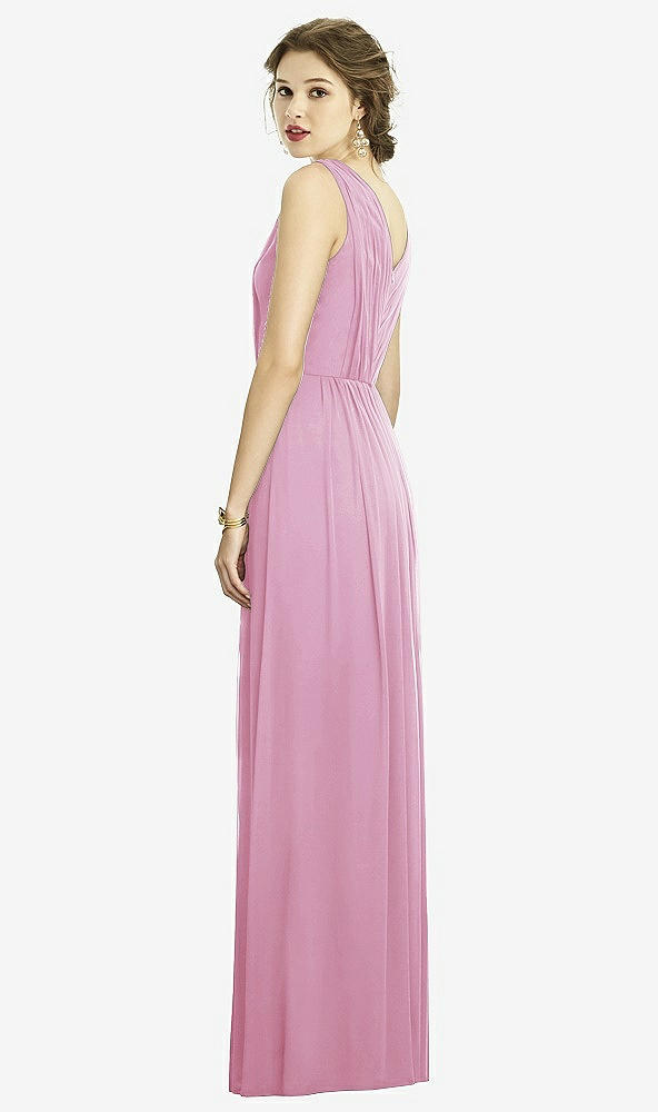 Back View - Powder Pink Dessy Bridesmaid Dress 3005