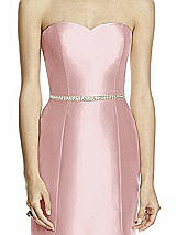 Front View Thumbnail - Ballet Pink Beaded Sash for Style D742