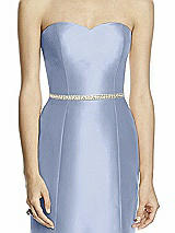 Front View Thumbnail - Sky Blue Beaded Sash for Style D742