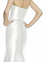 Rear View Thumbnail - White Beaded Sash for Style D742