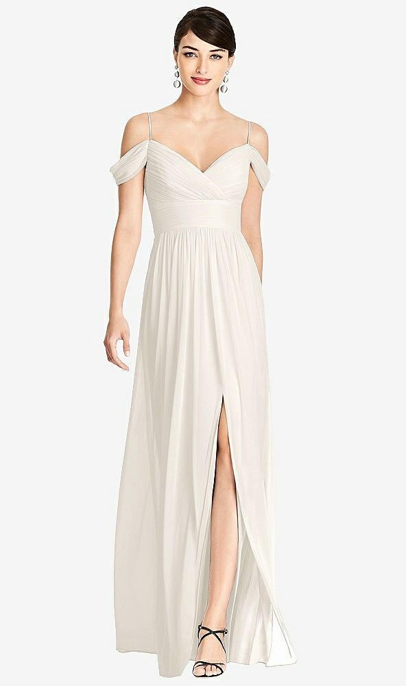 Front View - Ivory Alfred Sung Bridesmaid Dress D743