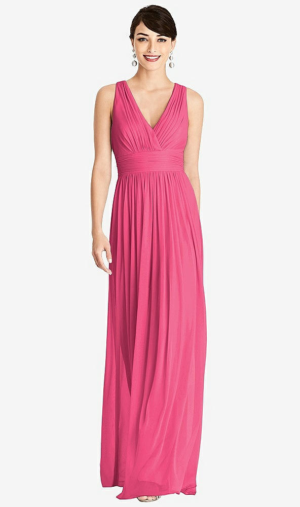 Front View - Forever Pink Alfred Sung Bridesmaid Dress D744