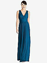 Front View Thumbnail - Ocean Blue Alfred Sung Bridesmaid Dress D744