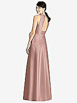 Rear View Thumbnail - Neu Nude Sleeveless Open-Back Pleated Skirt Dress with Pockets