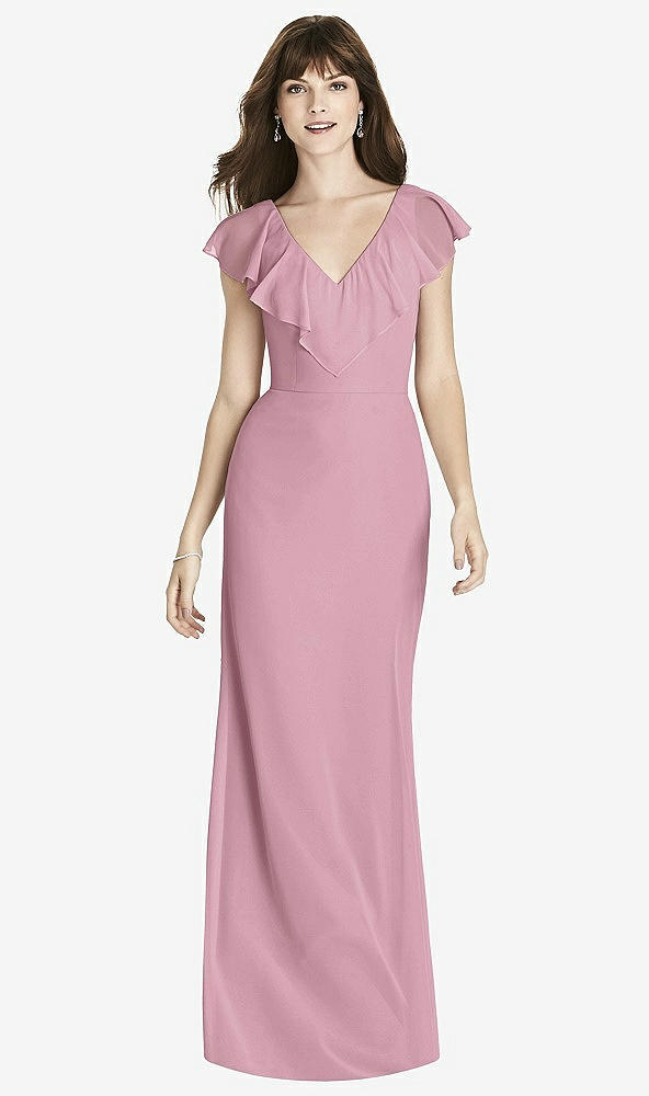 Front View - Dusty Pink After Six Bridesmaid Dress 6779