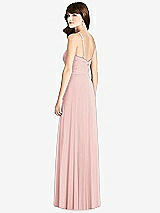 Rear View Thumbnail - Rose Jeweled Twist Halter Maxi Dress