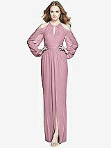 Front View Thumbnail - Dusty Pink Dessy Bridesmaid Dress 3018