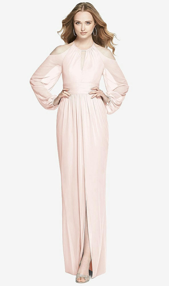 Front View - Blush Dessy Bridesmaid Dress 3018