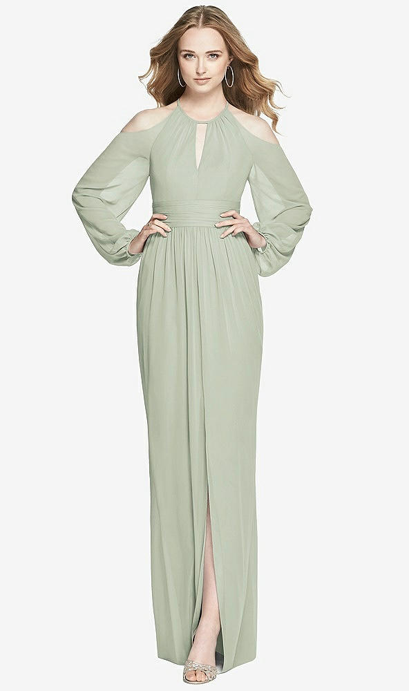 Front View - Celadon Dessy Bridesmaid Dress 3018