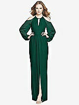 Front View Thumbnail - Hunter Green Dessy Bridesmaid Dress 3018