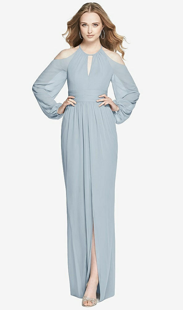 Front View - Mist Dessy Bridesmaid Dress 3018