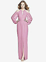 Front View Thumbnail - Powder Pink Dessy Bridesmaid Dress 3018
