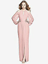 Front View Thumbnail - Rose Dessy Bridesmaid Dress 3018