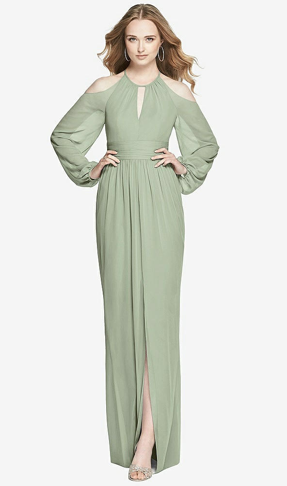 Front View - Sage Dessy Bridesmaid Dress 3018